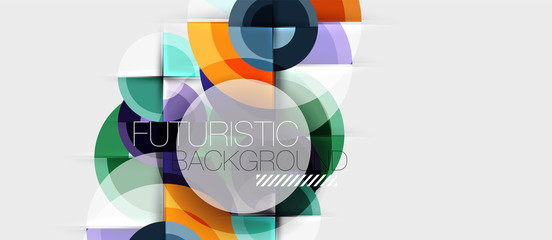 Fototapeta premium Circular geometrical design template