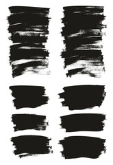 Calligraphy Paint Thin Brush Background Short High Detail Abstract Vector Background Mix Set 75