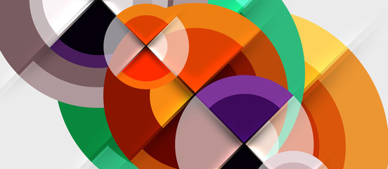 Obraz premium Circular geometrical design template