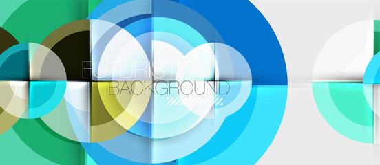 Geometric design abstract background - circles