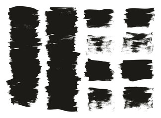 Calligraphy Paint Thin Brush Background Short High Detail Abstract Vector Background Mix Set 24