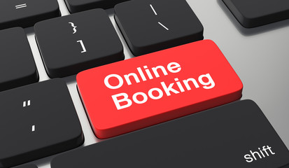 Online booking concept.