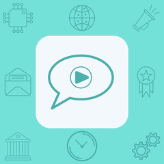 Voice message vector icon sign symbol