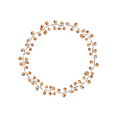 Rustic floral wreath