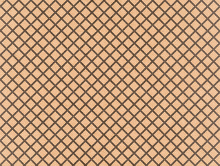 Brown craft paper with a black crosshatch pattern