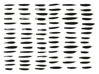 Calligraphy Paint Thin Brush Lines High Detail Abstract Vector Background Set 103