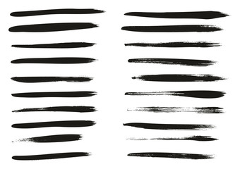 Calligraphy Paint Thin Brush Lines High Detail Abstract Vector Background Set 51