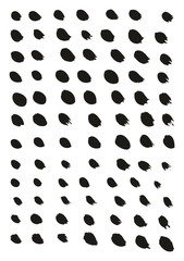 Calligraphy Paint Thin Brush Lines High Detail Abstract Vector Background Set 38