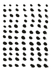 Calligraphy Paint Thin Brush Lines High Detail Abstract Vector Background Set 36