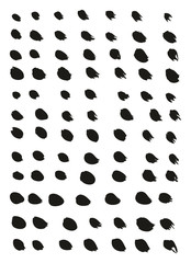 Calligraphy Paint Thin Brush Lines High Detail Abstract Vector Background Set 35