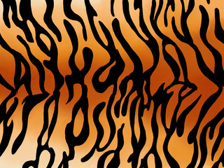 tiger skin texture background. pattern tiger orange gradation stripe repeated seamless.