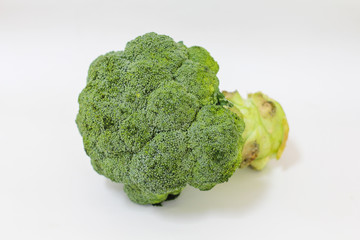fresh broccoli isolated on white background