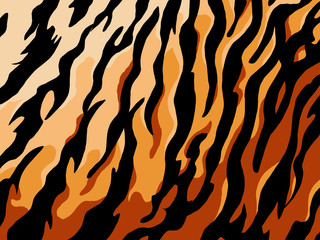 tiger skin texture background. pattern tiger orange gradation stripe repeated seamless.