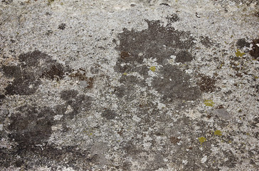 texture of an old gray concrete wall close-up in spots and scratches