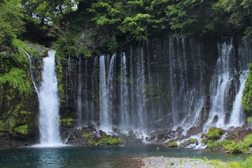Fototapeta na wymiar 白糸の滝 静岡