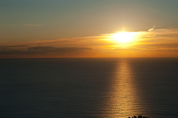 Sunset at Cinque Terre, Liguria, Italy