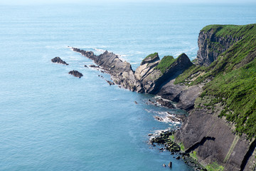 rocky jagged coastline