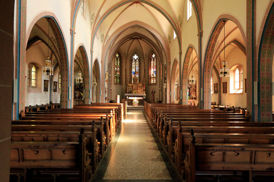 Church, Catholic Church, St. Laurentius, Bad Soden, Hesse, Germany, Europe