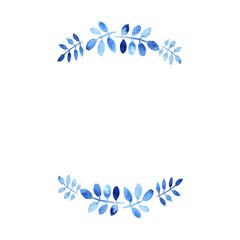 Obraz premium Watercolor floral wreath
