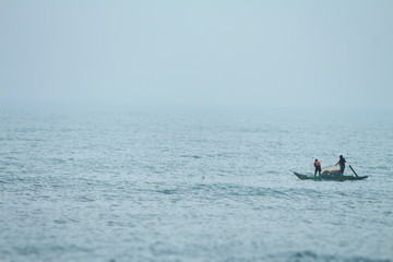 Boat Sailing in the Ocean