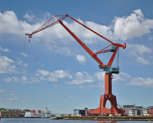 Cranes in Göteborg Sweden