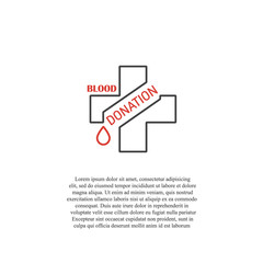 Vector world blood donor day concept on white