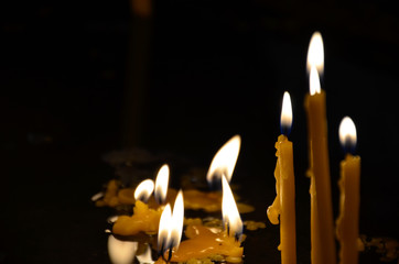 Candles in the church