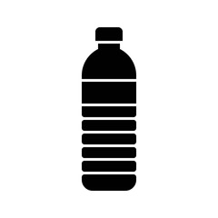 Plastic bottle vector illustration, solid style icon