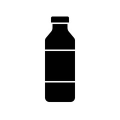 Plastic bottle vector illustration, solid style icon