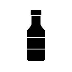Plastic bottle vector illustration, solid style icon