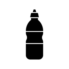 Plastic bottle vector illustration, solid style icon