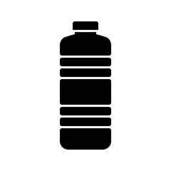 Plastic bottle vector illustration, solid style icon