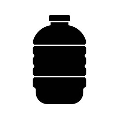 Plastic bottle vector illustration, solid style icon
