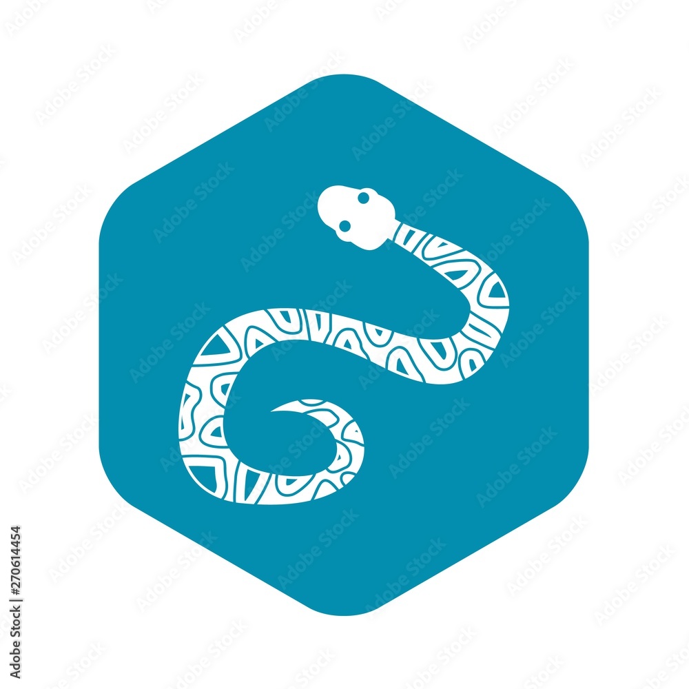 Poster snake icon. simple illustration of snake vector icon for web