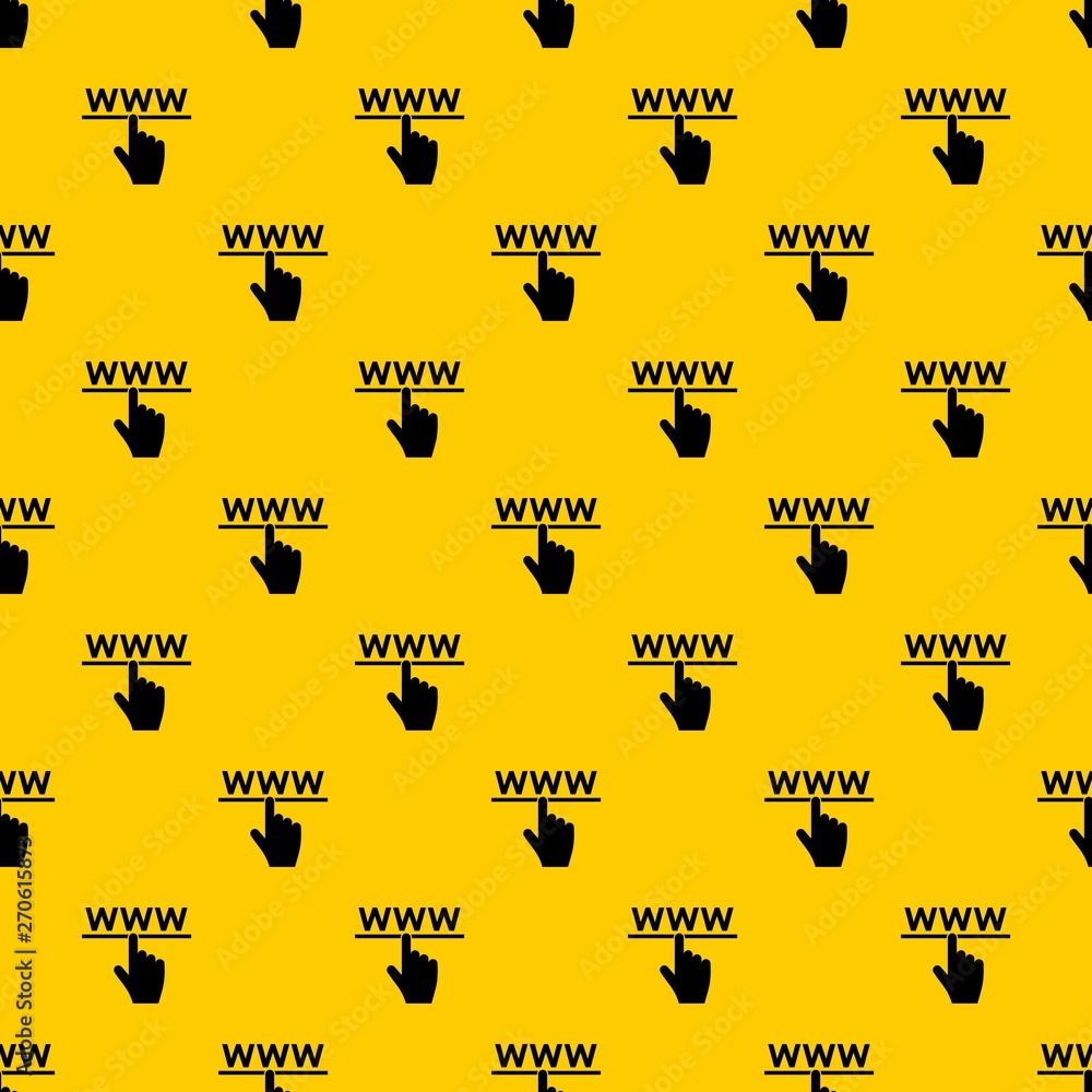 Poster hand cursor and website pattern seamless vector repeat geometric yellow for any design
