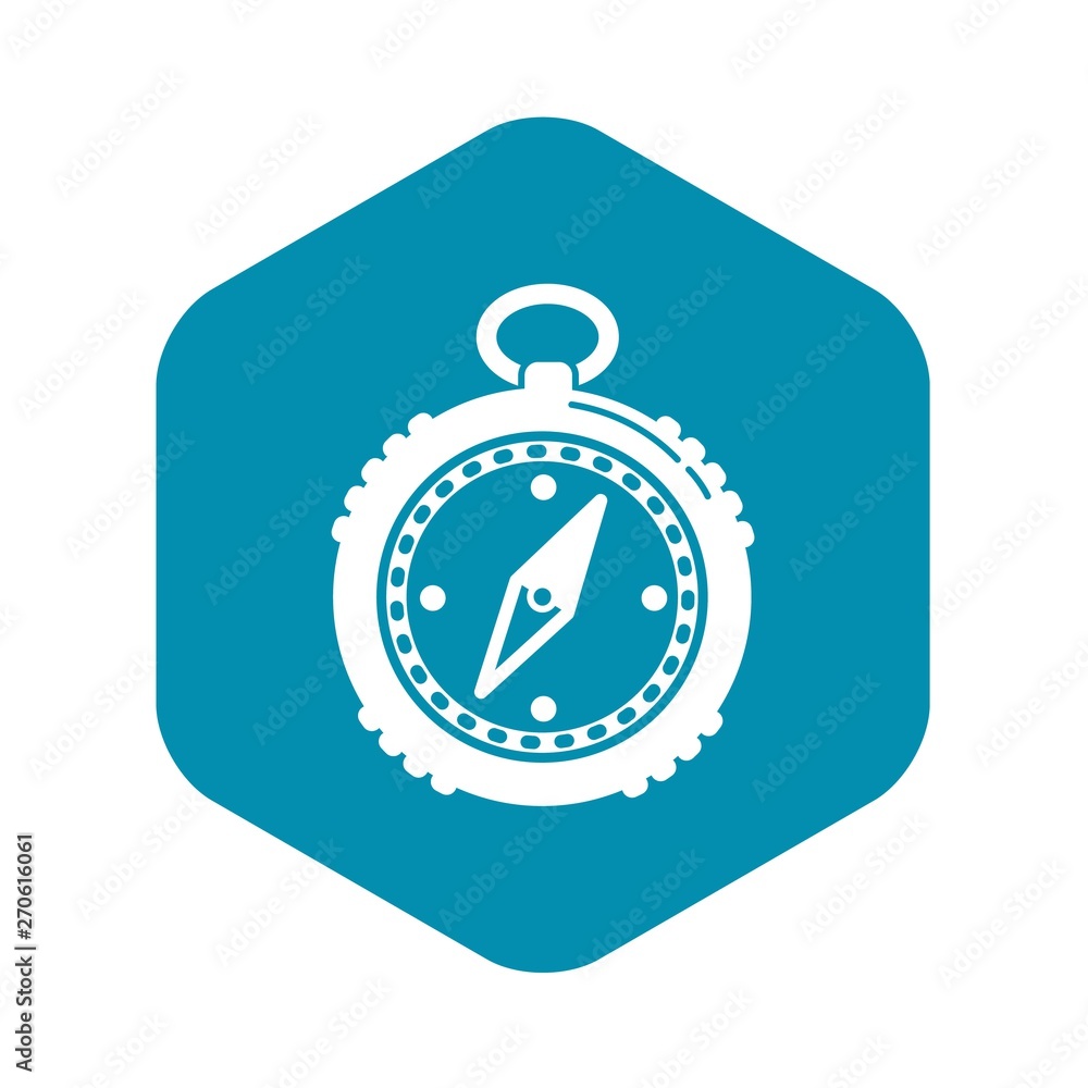 Poster compass icon. simple illustration of compass vector icon for web design isolated on white background