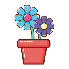 house plant pot isolated icon