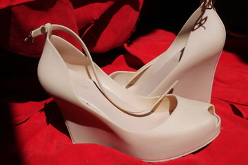 pair of female shoes