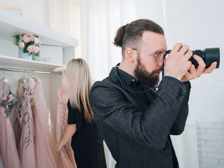 Fashion boutique. Professional photo shooting. Clothing brand promotion service.