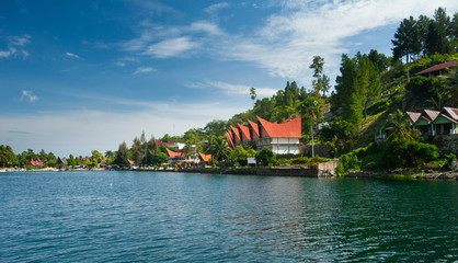 Fototapeta na wymiar Tuk Tuk, Samosir, Lake Toba, Sumatra