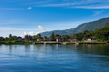 Fototapeta na wymiar Tuk Tuk, Samosir, Lake Toba, Sumatra