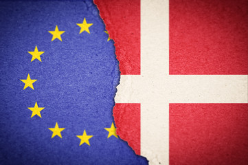 Concept of Denmark leaving EU - Daxit