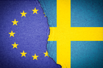Concept of Sweden leaving EU - Swexit