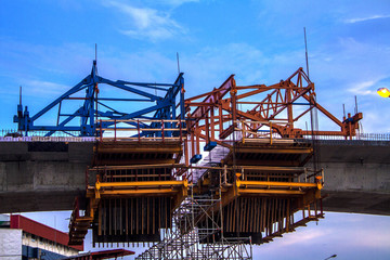 construction of the building