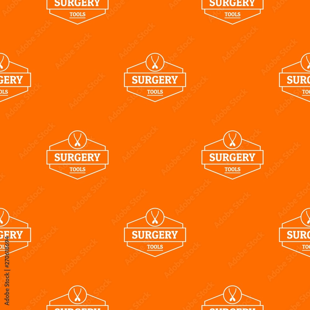 Aufkleber surgery tool pattern vector orange for any web design best