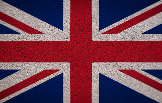 Union Jack on concrede Texture
