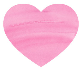 pink abstract watercolor heart