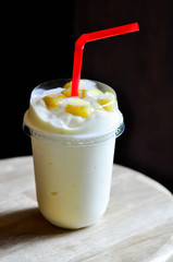 mango smoothie or mango yogurt smoothie