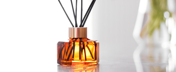 Home fragrance bottle, european luxury house decor and interior design details