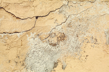 Old grunge textures wall with crack. Perfect background with space.